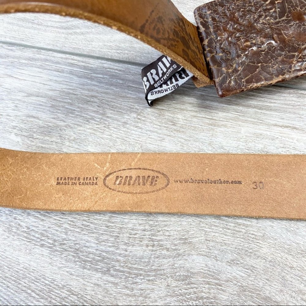 Brave Beltworks Western Italian Leather Belt - Picture 5 of 8